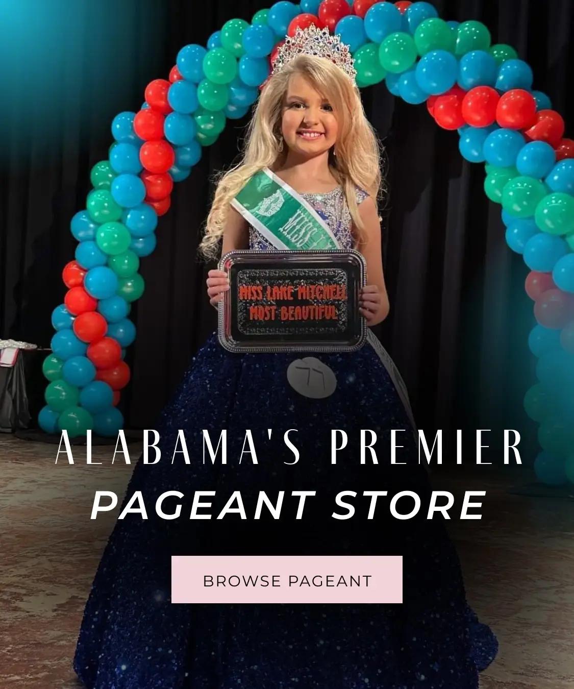 Alabama's Premier Pageant Store - Mobile Banner